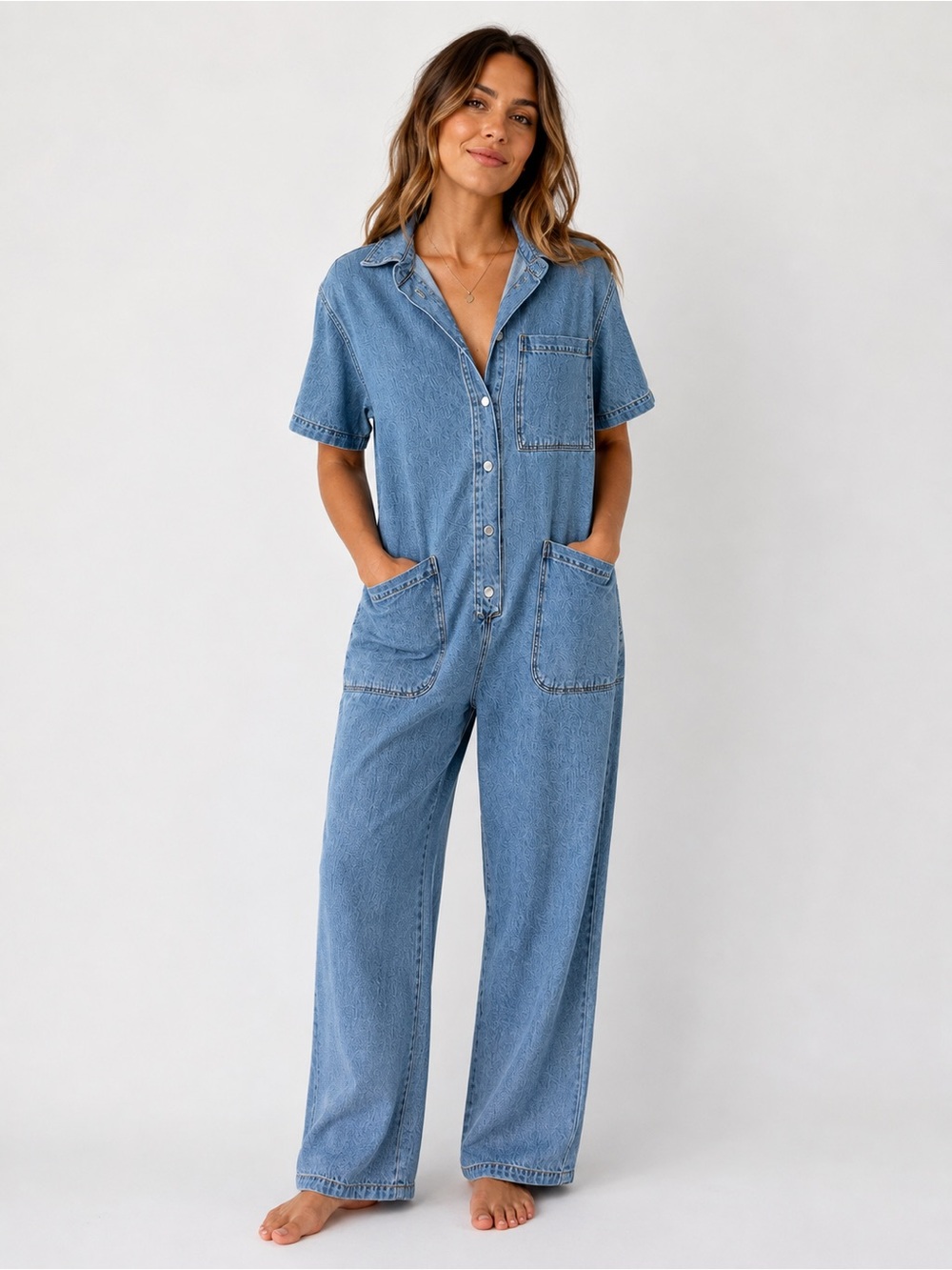 Nasty Gal Denim Utility Jumpsuit Size 6 Utility Grunge